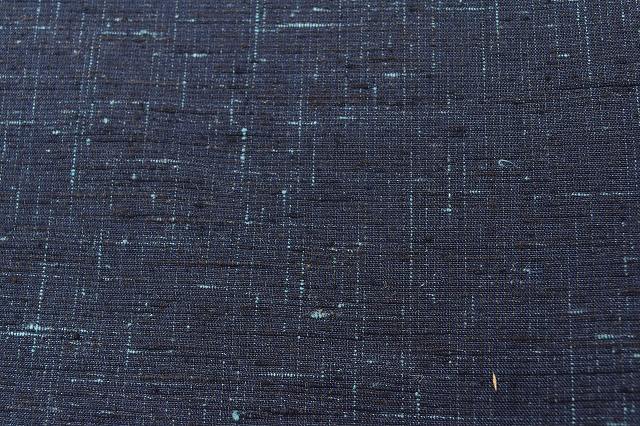 Vintage Japanese Kimono Accessories | Kimono Bolt | Navy Silk | Tsumugi | Men's | Excellent | Sustainable | kkb0428b