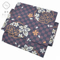 リサイクル 袋帯 作り帯 正絹 仕立て上がり 二重太鼓 簡単着付け やまと 刺繍 ワンタッチ帯 付帯 グレー 紫色系 丸に葉文様 特品★★★★ 着物 中古 帯 リサイクル 振袖 浴衣 袴 和服 古着 【中古】