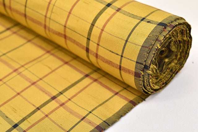 Vintage Japanese Kimono Accessories | Kimono Bolt | Silk | Honba Oshima Tsumugi | Sha-rinbai Lattice | Sustainable | kkb2665b