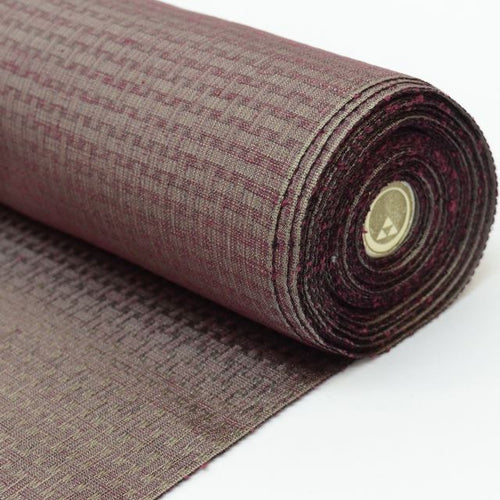 Vintage Japanese Kimono Accessories | Kimono Bolt | Purple Silk | Ajiro Weave | Hakata Weave | Tsumugi | Certified | Sustainable | kkb3002b
