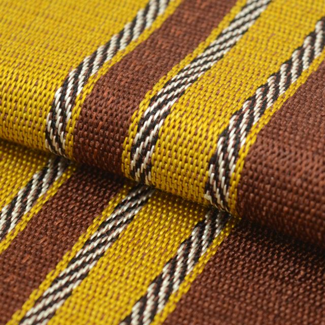 Vintage Japanese Kimono Accessories | Hanhaba Obi | Silk | Brown | Stripe | Kihachijo Weave | Sustainable | kkb3062b