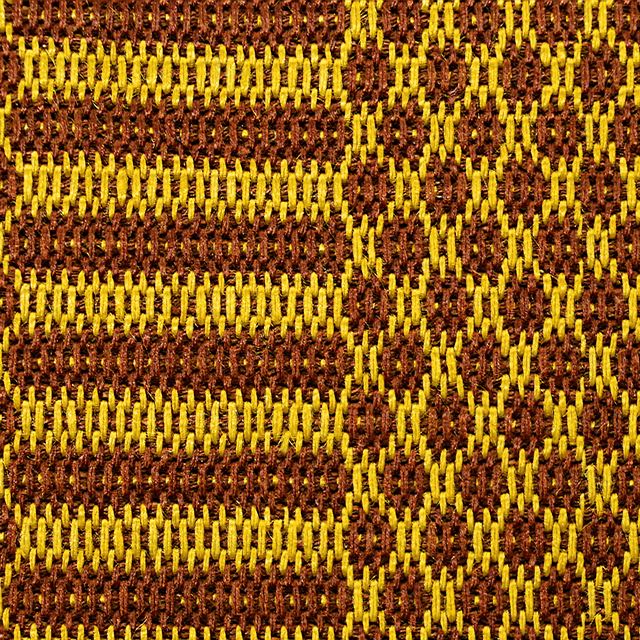 Vintage Japanese Kimono Accessories | Hanhaba Obi | Silk | Brown | Stripe Diamond | Kihachijo Weave | Sustainable | kkb3063b