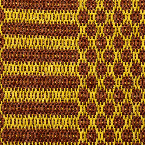 Vintage Japanese Kimono Accessories | Hanhaba Obi | Silk | Brown | Stripe Diamond | Kihachijo Weave | Sustainable | kkb3063b