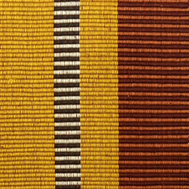Vintage Japanese Kimono Accessories | Hanhaba Obi | Silk | Brown | Stripe | Kihachijo Weave | Sustainable | kkb3065b