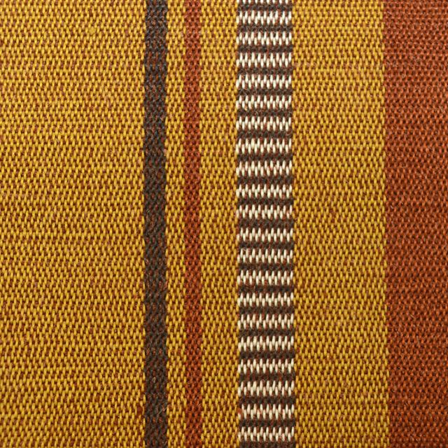 Vintage Japanese Kimono Accessories | Men's Kaku-obi | Silk | Brown | Stripe | Kihachijo Weave | Sustainable | kkb3088b