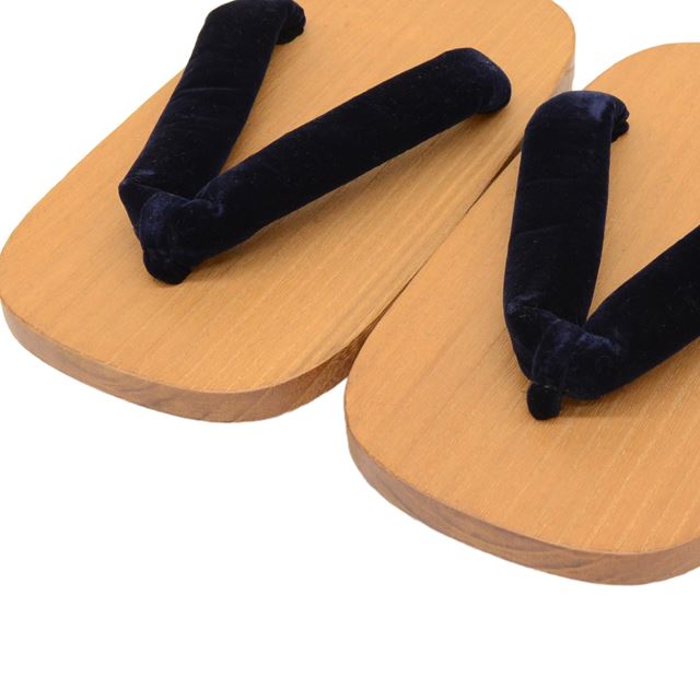 Vintage Japanese Kimono Accessories | Men's Geta | Black | Unused | Men's 23.5cm | Sustainable | kkb3170b
