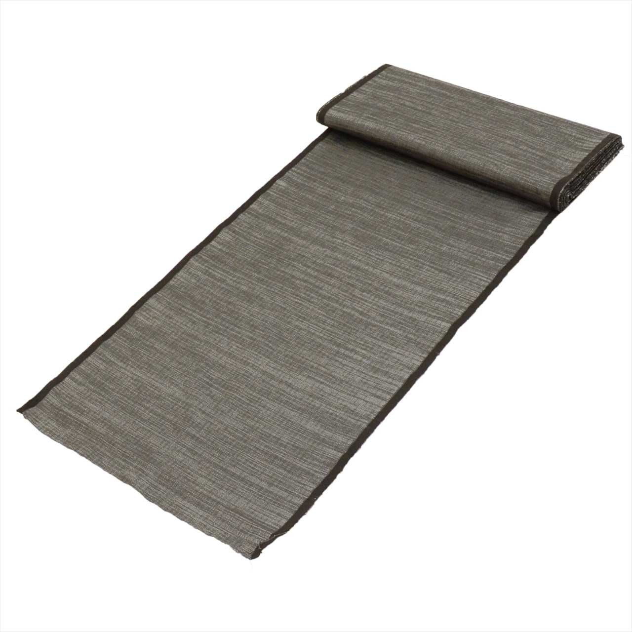 Vintage Japanese Kimono Accessories | Kimono Bolt | Gray Silk | Stripe | Honba Oshima Tsumugi | Certified | Sustainable | kkb3328b