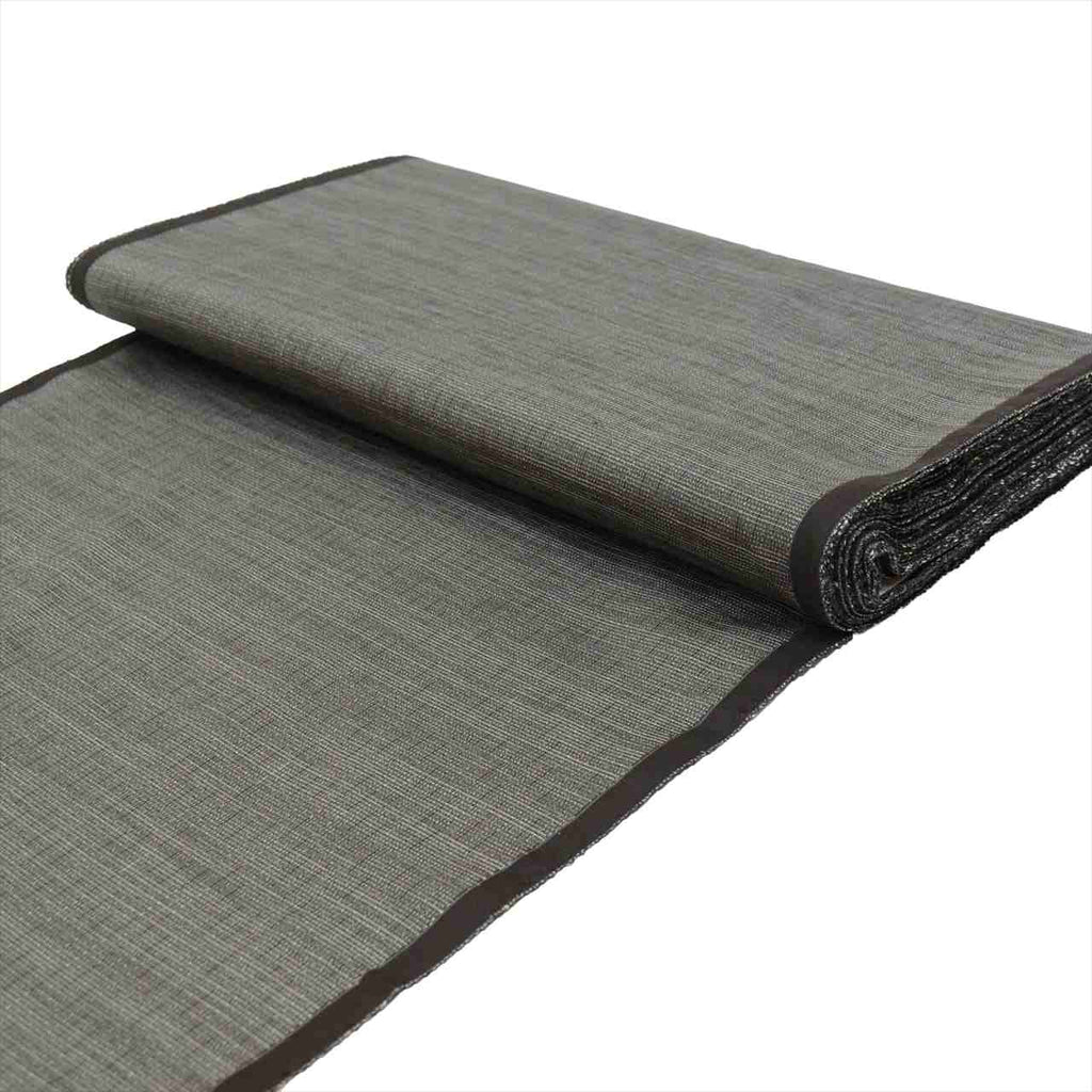 Vintage Japanese Kimono Accessories | Kimono Bolt | Gray Silk | Stripe | Honba Oshima Tsumugi | Certified | Sustainable | kkb3328b