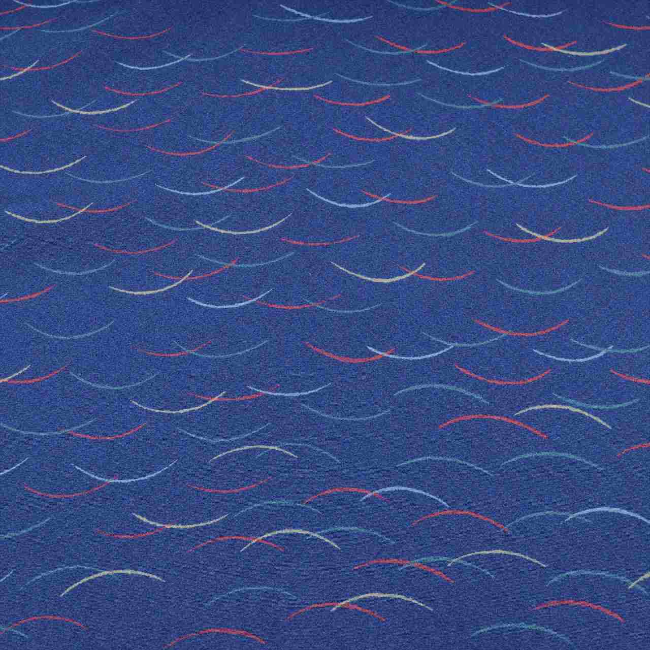 Vintage Japanese Kimono Accessories | Komon Bolt | Navy Silk | Shibakusa Pattern | Chirimen | Ladies | Sustainable | kkb3332b