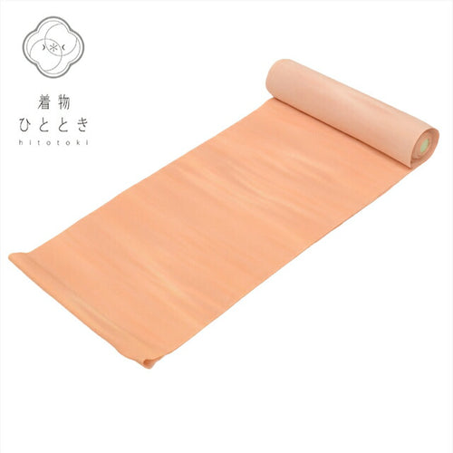 【中古】 反物 正絹 美品 オレンジ色系 ぼかし文様 縮緬 梅染 証紙有り リサイクル着物 中古 着物 生地 和裁 kkb3336b[ 和服 カジュアル着物 アウトレット レトロ アンティーク プチプラ お洒落 普段着 お稽古 アウトレット きもの kimono ]