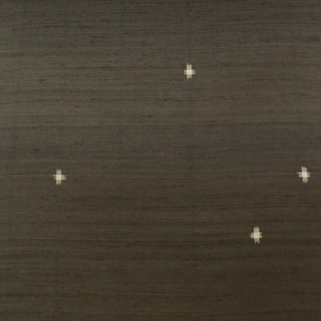 Vintage Japanese Kimono Accessories | Kimono Bolt | Black Silk | Kasuri | Tokamachi Tsumugi | Certified | Unused | Sustainable | kkb3444b