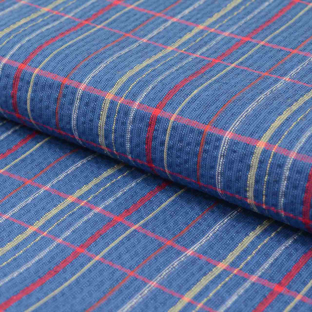 Vintage Japanese Kimono Accessories | Kimono Bolt | Navy Cotton | Lattice | Awa Shijira | Sustainable | kkb3683b