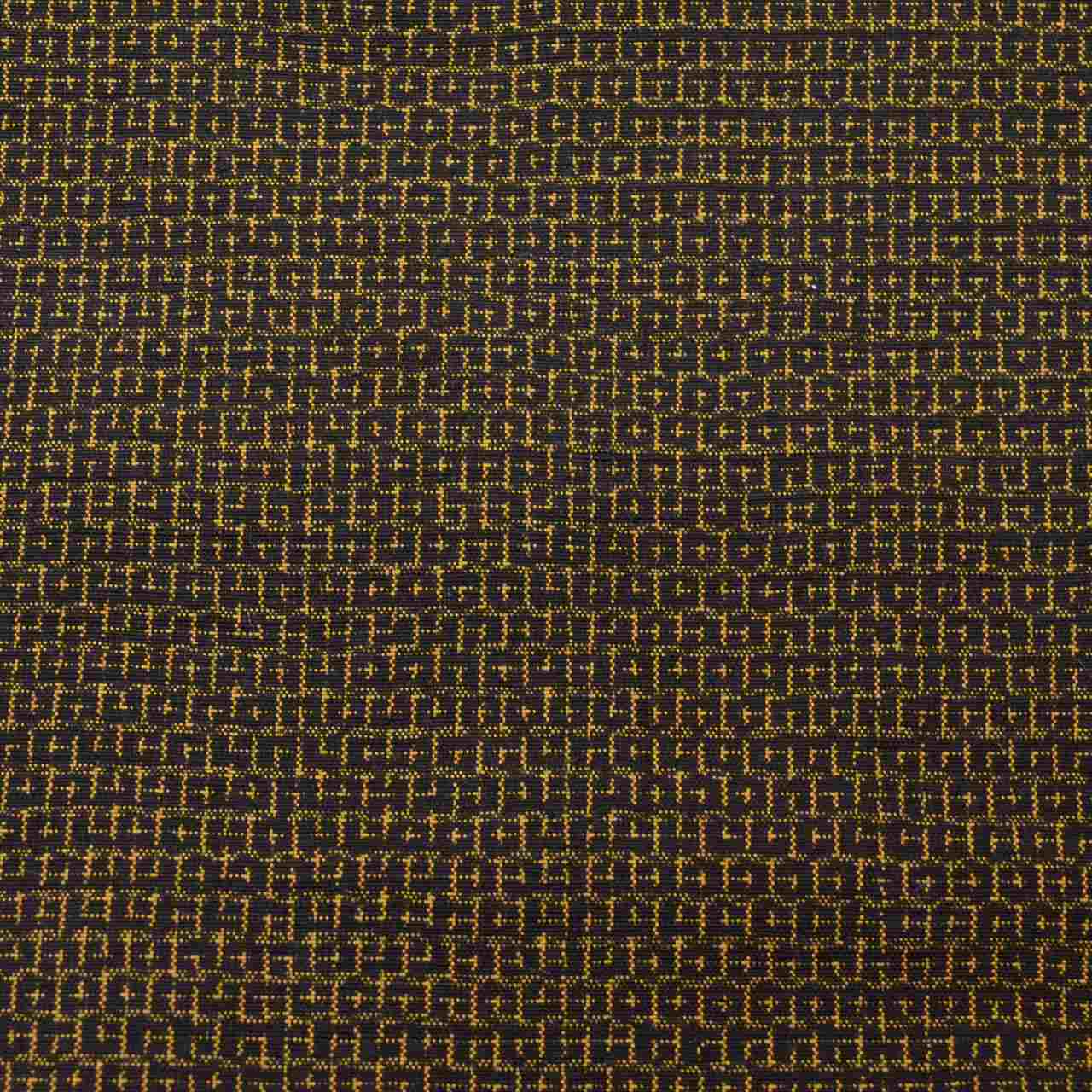 Vintage Japanese Kimono Accessories | Kimono Bolt | Brown Silk | Tortoiseshell Kasuri | Yuki Tsumugi | Ensemble | Sustainable | kkb3685b