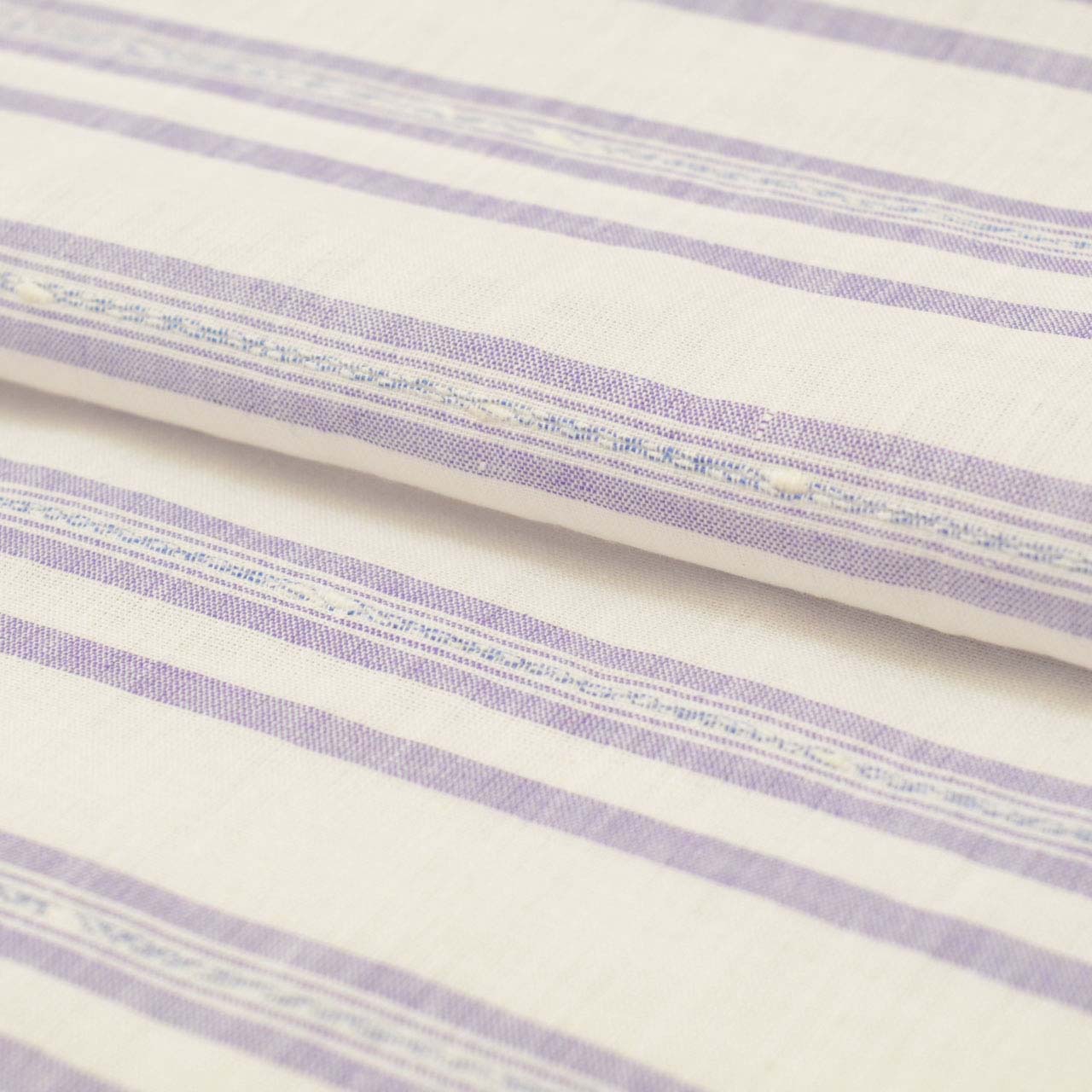 Vintage Japanese Kimono Accessories | Yukata Bolt | White Cotton | Stripe | Ladies | Sustainable | kkb3871b