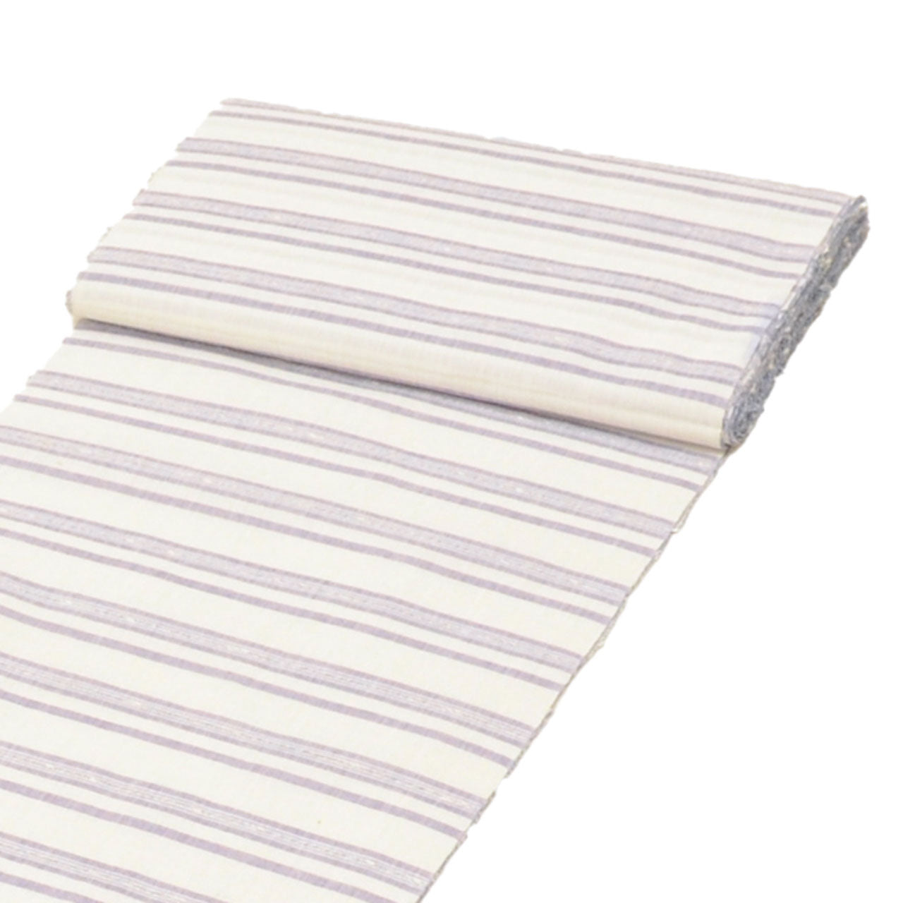 Vintage Japanese Kimono Accessories | Yukata Bolt | White Cotton | Stripe | Ladies | Sustainable | kkb3871b