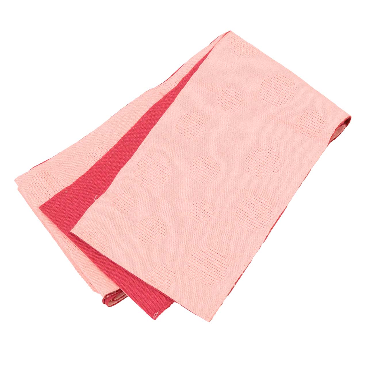 Vintage Japanese Kimono Accessories | Summer Hanhaba Obi | Pink | Polka Dot | Kobukuro Style | Sustainable | kkb3962b