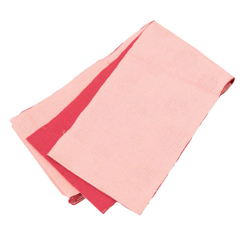 Vintage Japanese Kimono Accessories | Summer Hanhaba Obi | Pink | Polka Dot | Kobukuro Style | Sustainable | kkb3962b