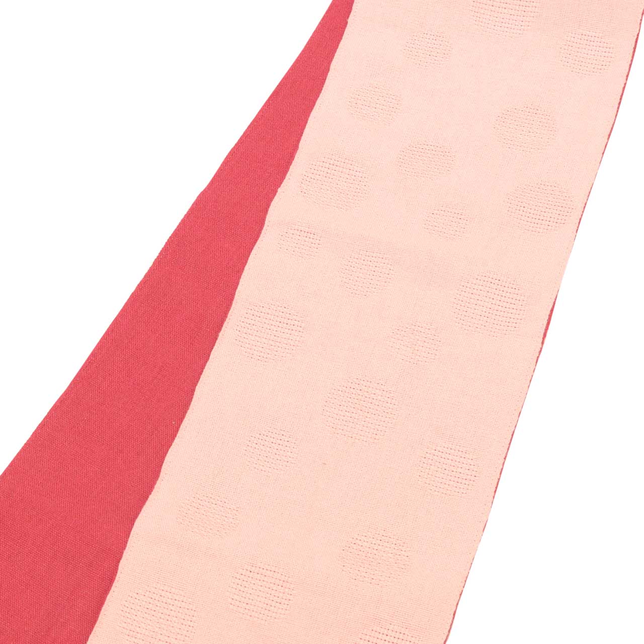 Vintage Japanese Kimono Accessories | Summer Hanhaba Obi | Pink | Polka Dot | Kobukuro Style | Sustainable | kkb3962b