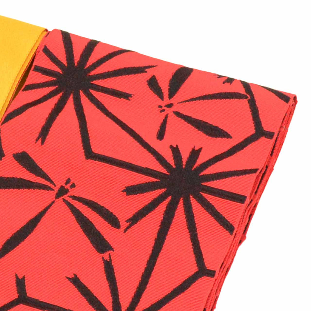 Vintage Japanese Kimono Accessories | Hanhaba Obi Set | Red | Dragonfly | Reversible | Hakama | Single-layer | Sustainable | kkb3976b