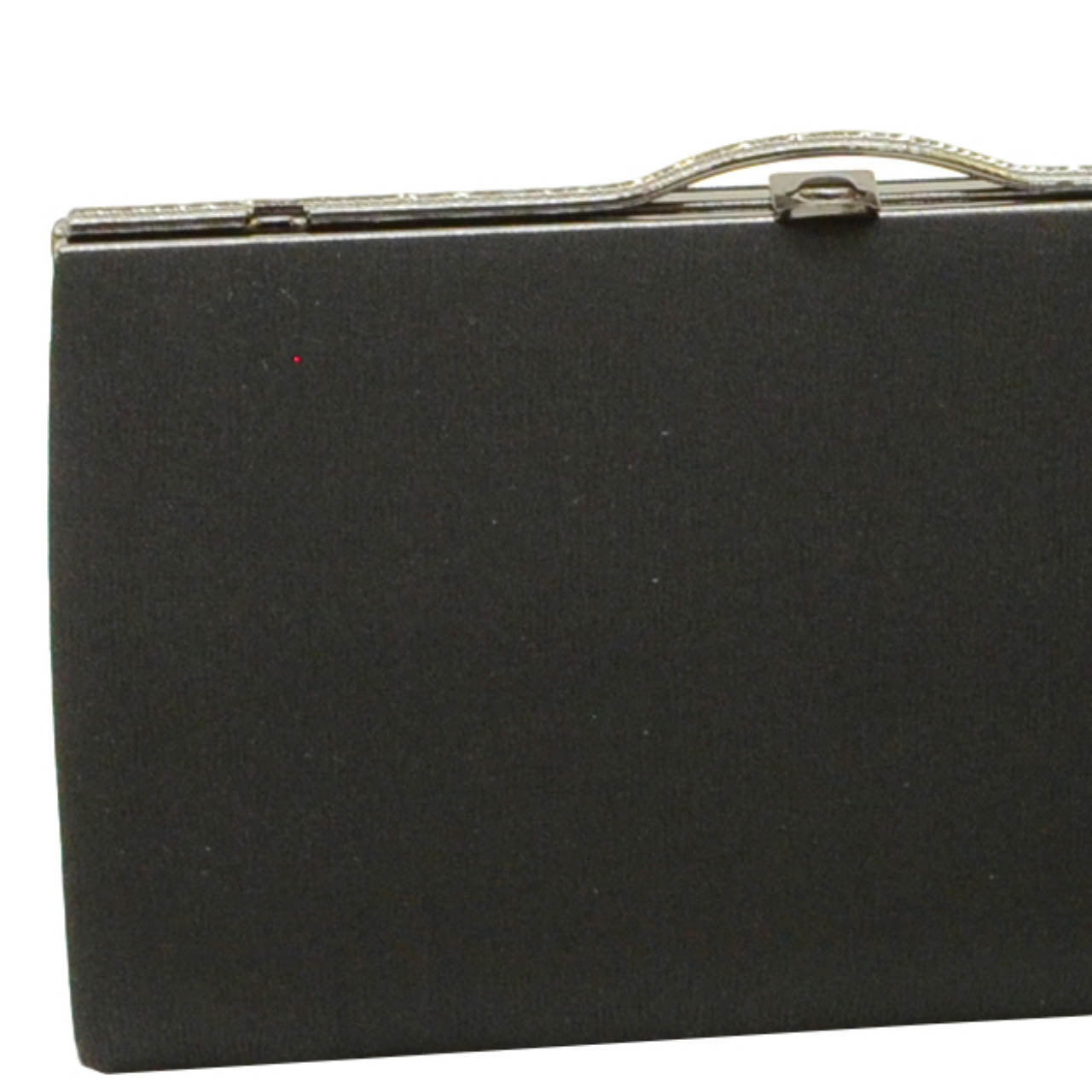 Vintage Japanese Kimono Accessories | Zori & Bag Set | Black | Mourning | 1-layer Sole | Unused | Clutch | 23.5cm | Sustainable | kkb4002b