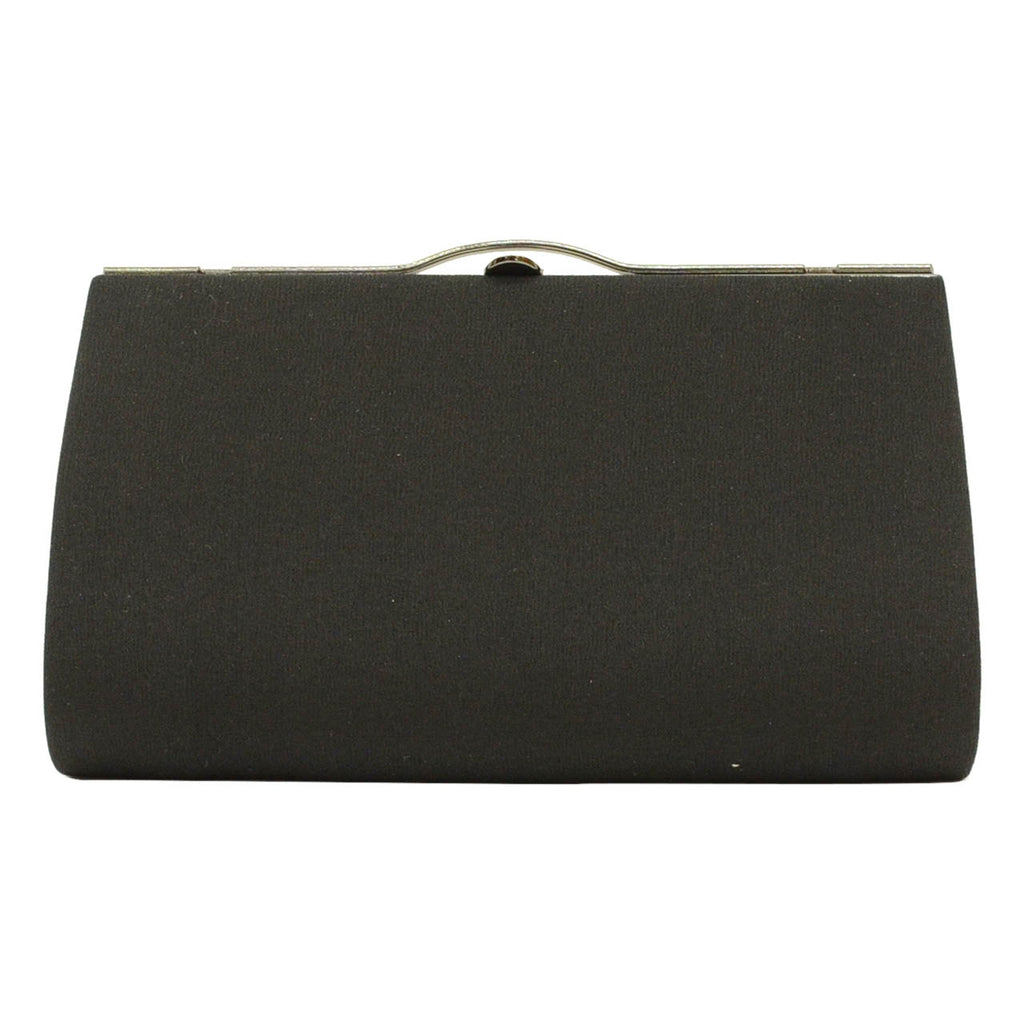 Vintage Japanese Kimono Accessories | Zori & Bag Set | Black | Mourning | 1-layer Sole | Unused | Clutch | 23.5cm | Sustainable | kkb4002b