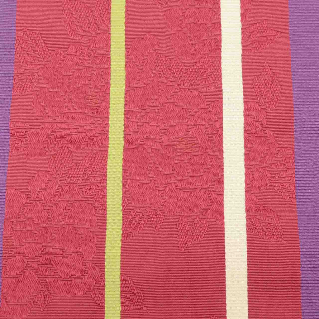 Vintage Japanese Kimono Accessories | Hanhaba Obi | Floral Stripe | Full-pattern | Casual | Sustainable | kkb4254b