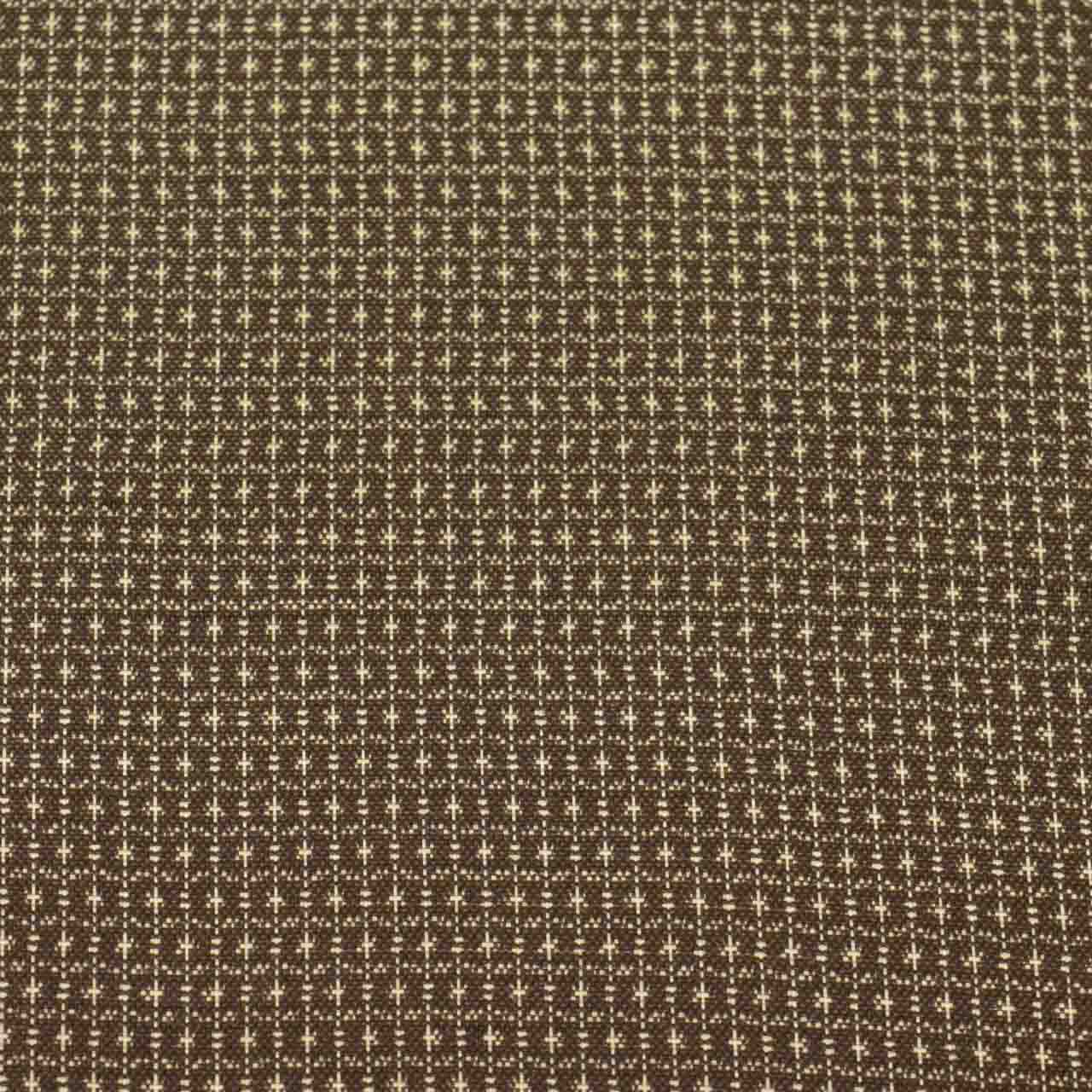 Vintage Japanese Kimono Accessories | Kimono Bolt | Brown Silk | Stripe Kasuri | Hand-woven Tsumugi | Men's | Sustainable | kkb4272b