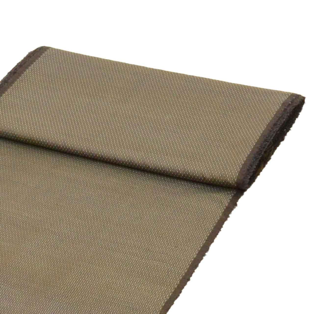Vintage Japanese Kimono Accessories | Kimono Bolt | Brown Silk | Stripe Kasuri | Hand-woven Tsumugi | Men's | Sustainable | kkb4272b