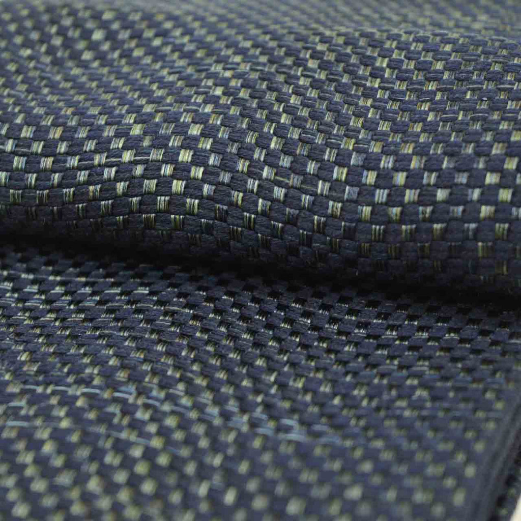 Vintage Japanese Kimono Accessories | Men's Kaku-obi | Silk | Ichimatsu Checkerboard | Hakata Weave | Certified | Sustainable | kkb4276b