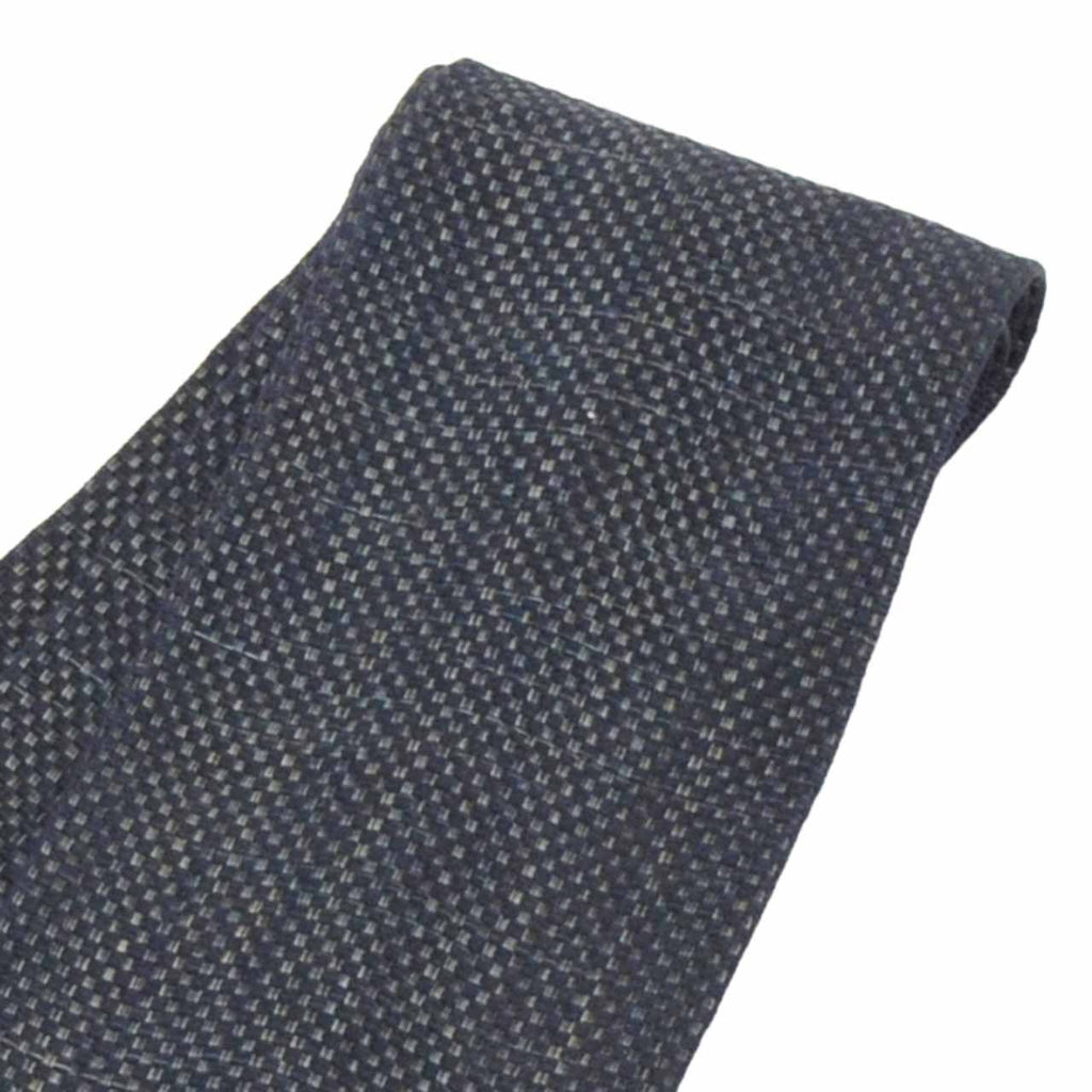 Vintage Japanese Kimono Accessories | Men's Kaku-obi | Silk | Ichimatsu Checkerboard | Hakata Weave | Certified | Sustainable | kkb4276b