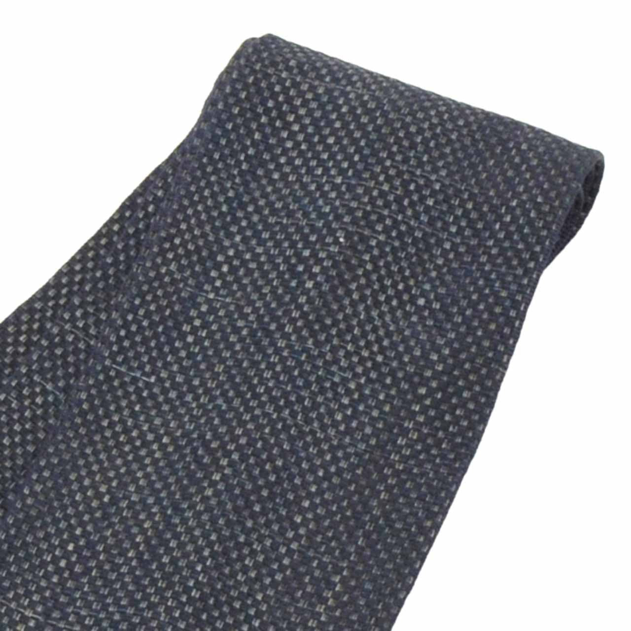 Vintage Japanese Kimono Accessories | Men's Kaku-obi | Silk | Ichimatsu Checkerboard | Hakata Weave | Certified | Sustainable | kkb4276b