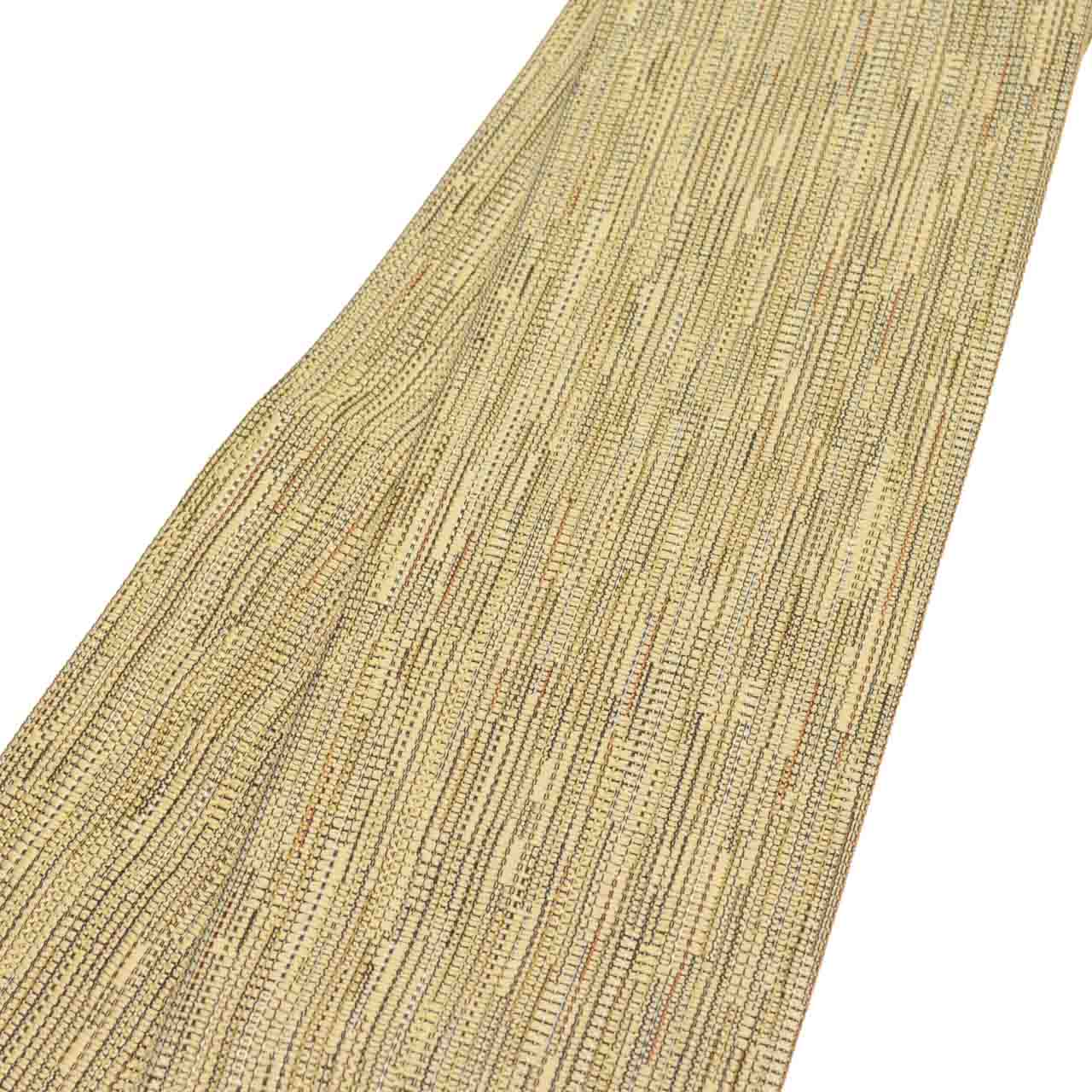 Vintage Japanese Kimono Accessories | Men's Kaku-obi | Silk | Stripe | Mud-dyed | Hakata Weave | Special Grade | Sustainable | kkb4277b