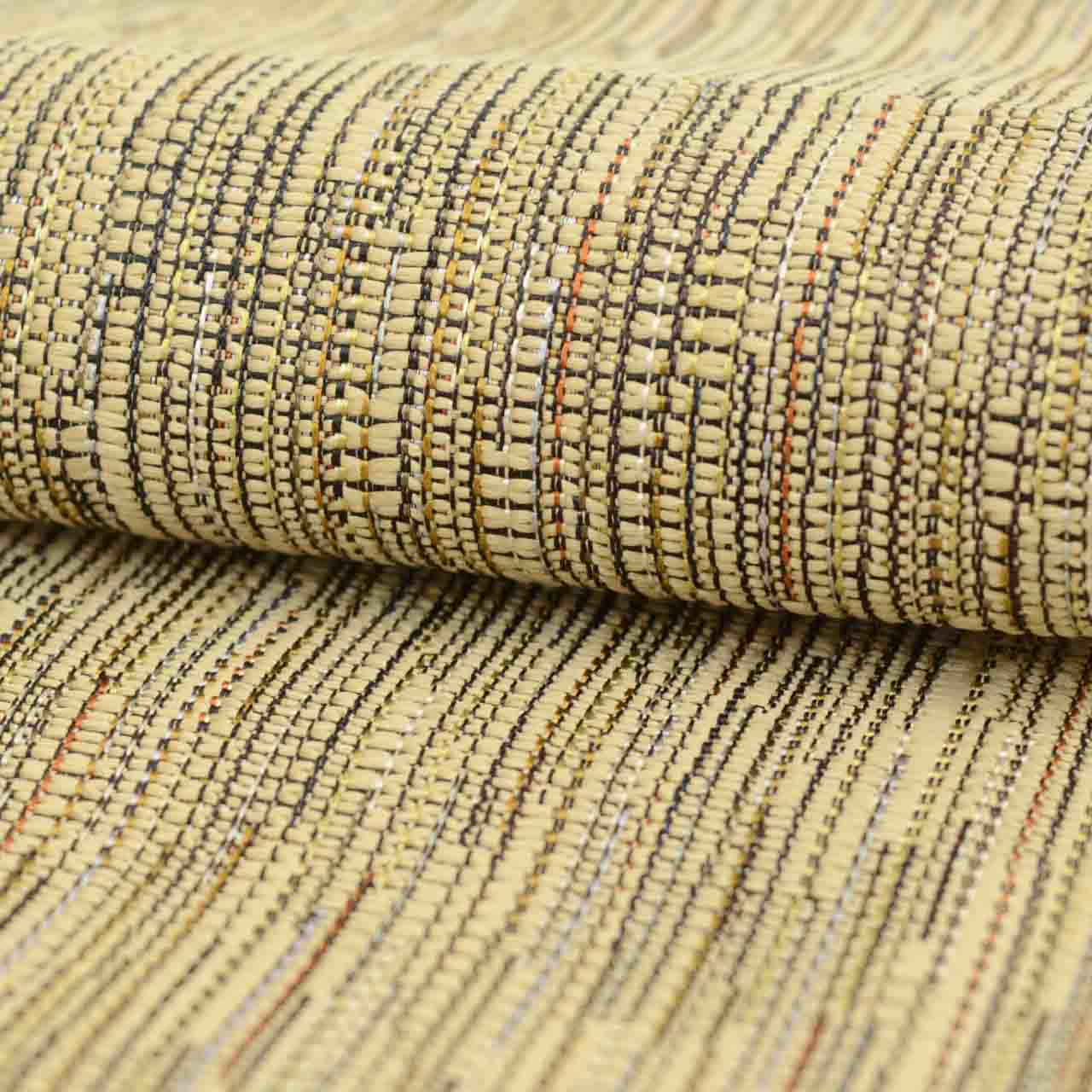 Vintage Japanese Kimono Accessories | Men's Kaku-obi | Silk | Stripe | Mud-dyed | Hakata Weave | Special Grade | Sustainable | kkb4277b
