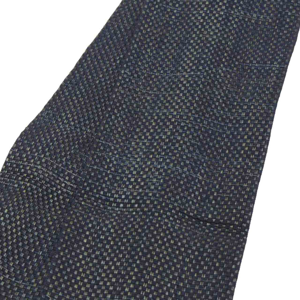 Vintage Japanese Kimono Accessories | Men's Kaku-obi | Silk | Ichimatsu Checkerboard | Hakata Weave | Sustainable | kkb4284b