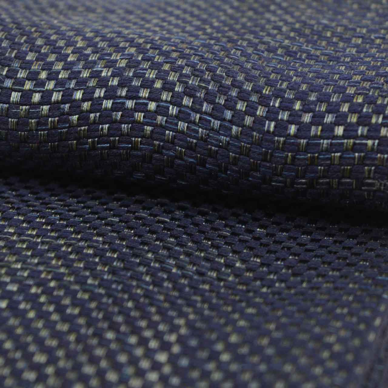 Vintage Japanese Kimono Accessories | Men's Kaku-obi | Silk | Ichimatsu Checkerboard | Hakata Weave | Sustainable | kkb4284b