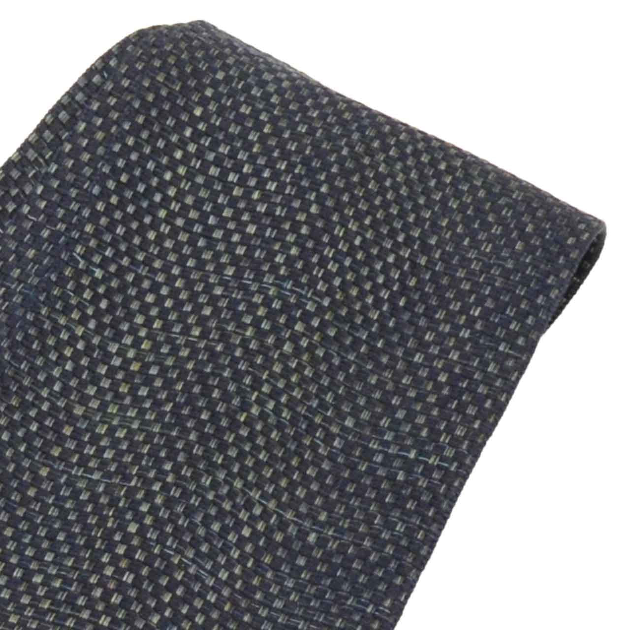 Vintage Japanese Kimono Accessories | Men's Kaku-obi | Silk | Ichimatsu Checkerboard | Hakata Weave | Sustainable | kkb4284b