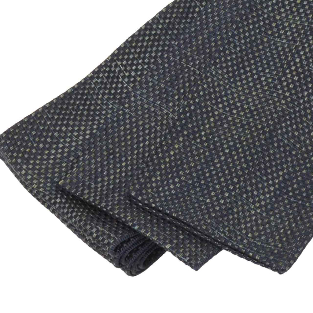 Vintage Japanese Kimono Accessories | Men's Kaku-obi | Silk | Ichimatsu Checkerboard | Hakata Weave | Sustainable | kkb4284b