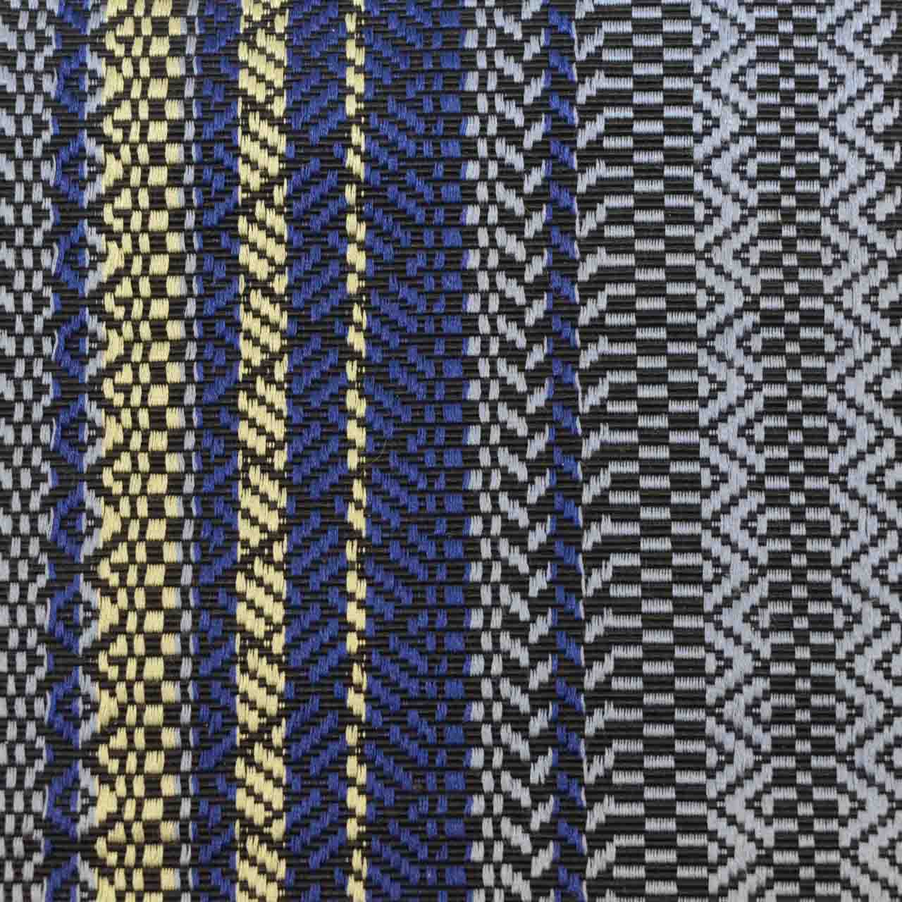 Vintage Japanese Kimono Accessories | Men's Kaku-obi | Silk | Stripe | Hakata Weave | Excellent | Full-pattern | Sustainable | kkb4289b