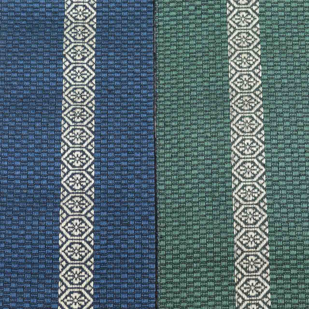 Vintage Japanese Kimono Accessories | Men's Kaku-obi | Silk | Tortoiseshell Flower | Reversible | Wearable Bolt | Sustainable | kkb4292b