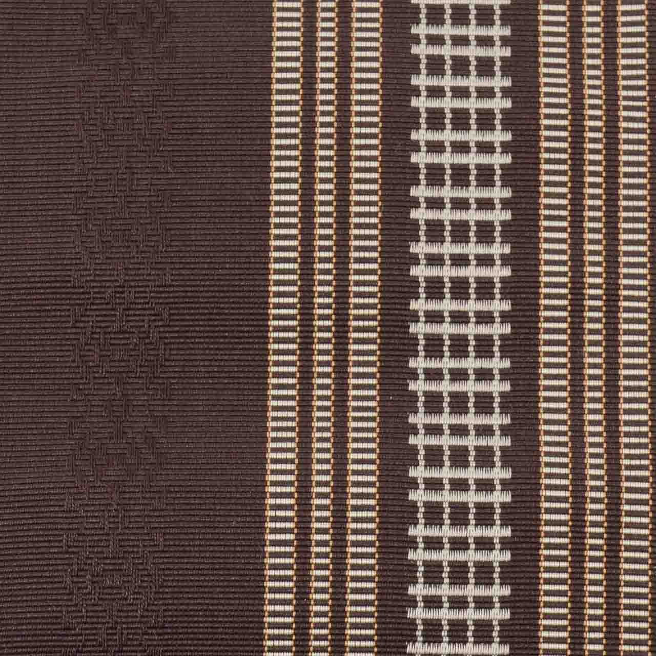 Vintage Japanese Kimono Accessories | Men's Kaku-obi | Silk | Stripe | Hakata Weave | Certified | Unused | Sustainable | kkb4302b
