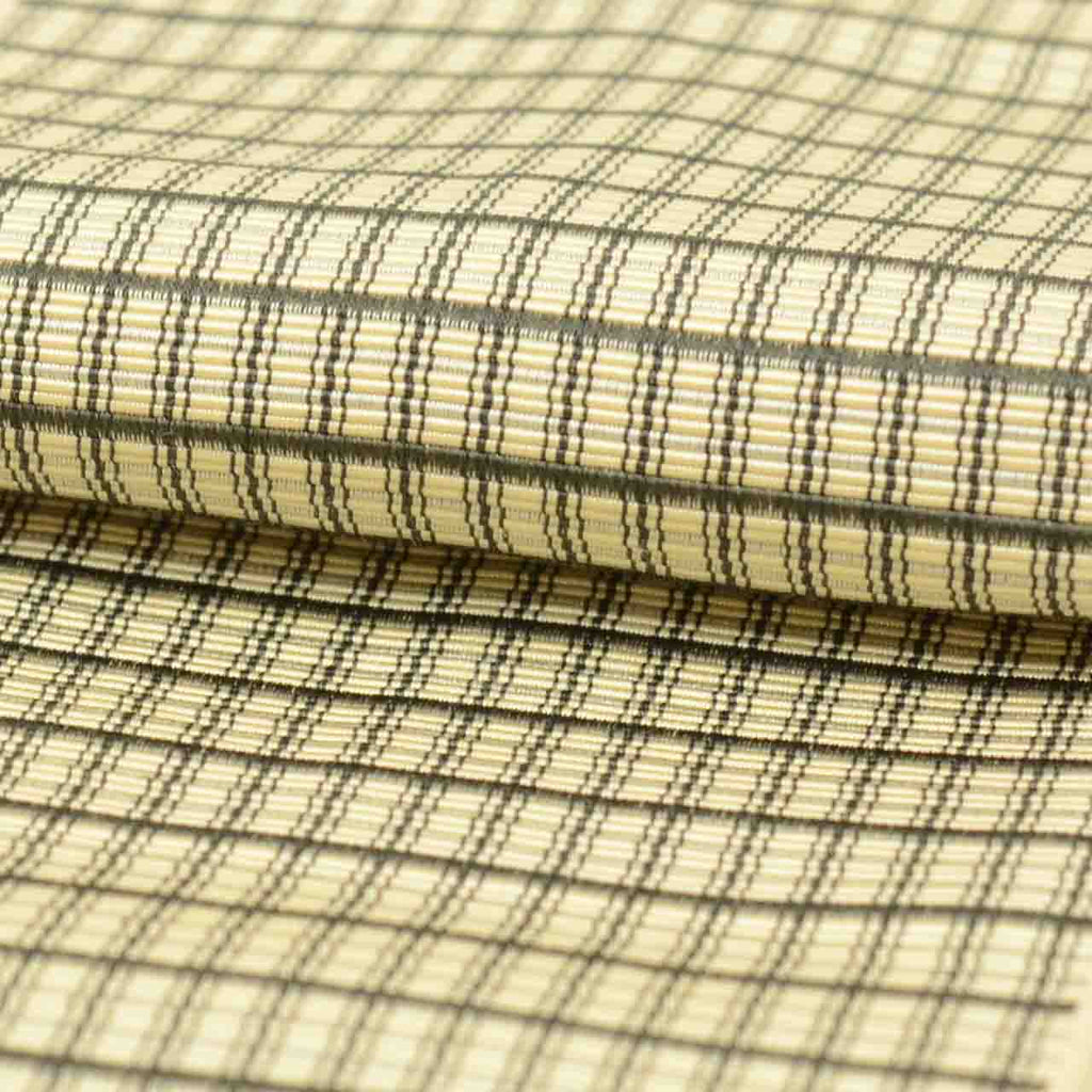 Vintage Japanese Kimono Accessories | Men's Kaku-obi | Silk | Lattice Pattern | Hakata Weave | Certified | Sustainable | kkb4308b
