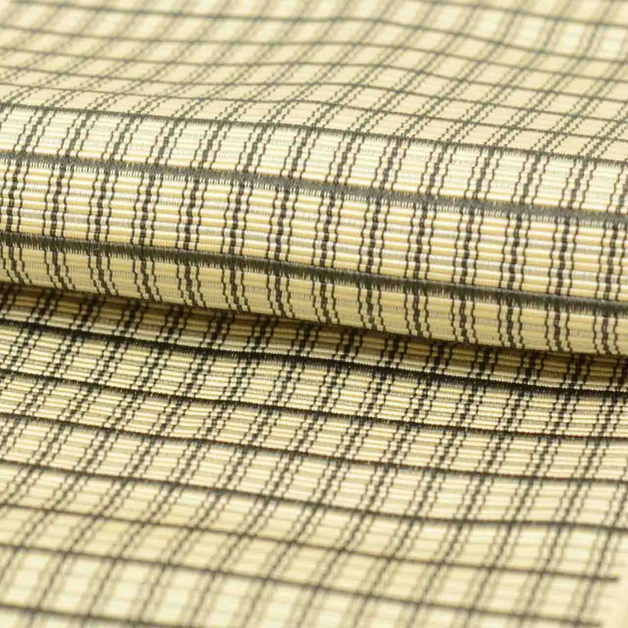 Vintage Japanese Kimono Accessories | Men's Kaku-obi | Silk | Lattice Pattern | Hakata Weave | Certified | Sustainable | kkb4308b