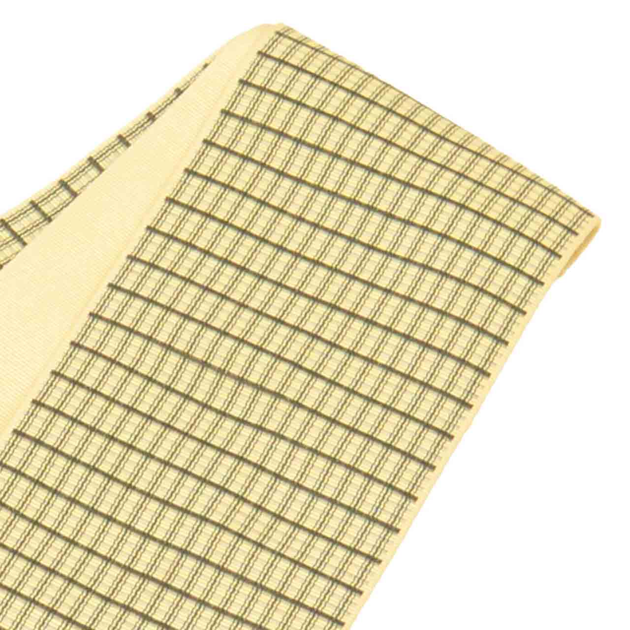 Vintage Japanese Kimono Accessories | Men's Kaku-obi | Silk | Lattice Pattern | Hakata Weave | Certified | Sustainable | kkb4308b
