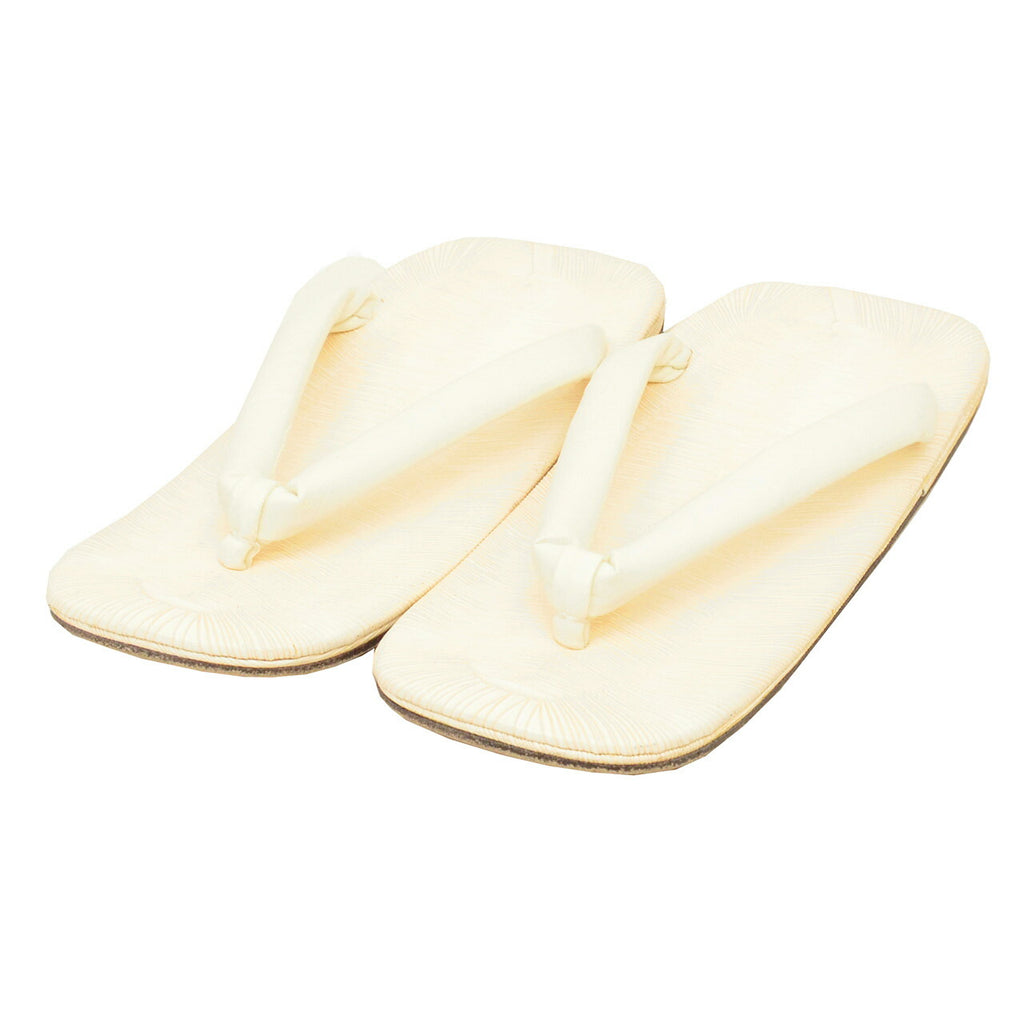 Vintage Japanese Kimono Accessories | Setta Sandals | White | Men's 25.0cm | Formal | Sustainable | kkb4313b