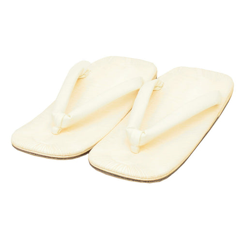 Vintage Japanese Kimono Accessories | Setta Sandals | White | Men's 25.0cm | Formal | Sustainable | kkb4313b
