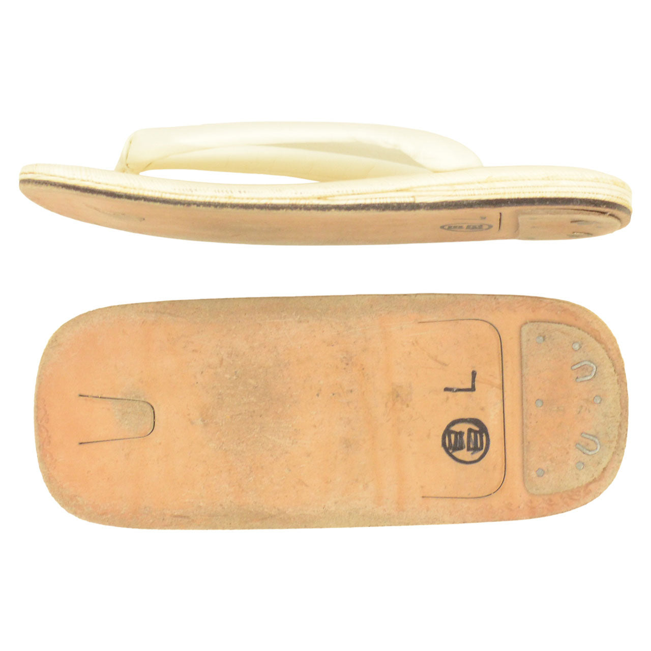 Vintage Japanese Kimono Accessories | Setta Sandals | White | Men's 25.0cm | Formal | Sustainable | kkb4313b