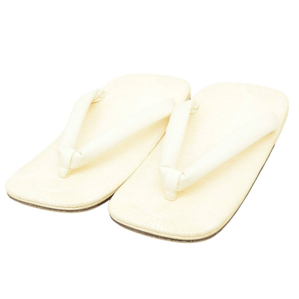 Vintage Japanese Kimono Accessories | Setta Sandals | White | Men's 25.0cm | Formal | Sustainable | kkb4313b