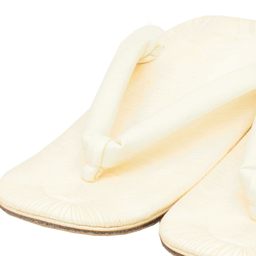 Vintage Japanese Kimono Accessories | Setta Sandals | White | Men's 25.0cm | Formal | Sustainable | kkb4313b