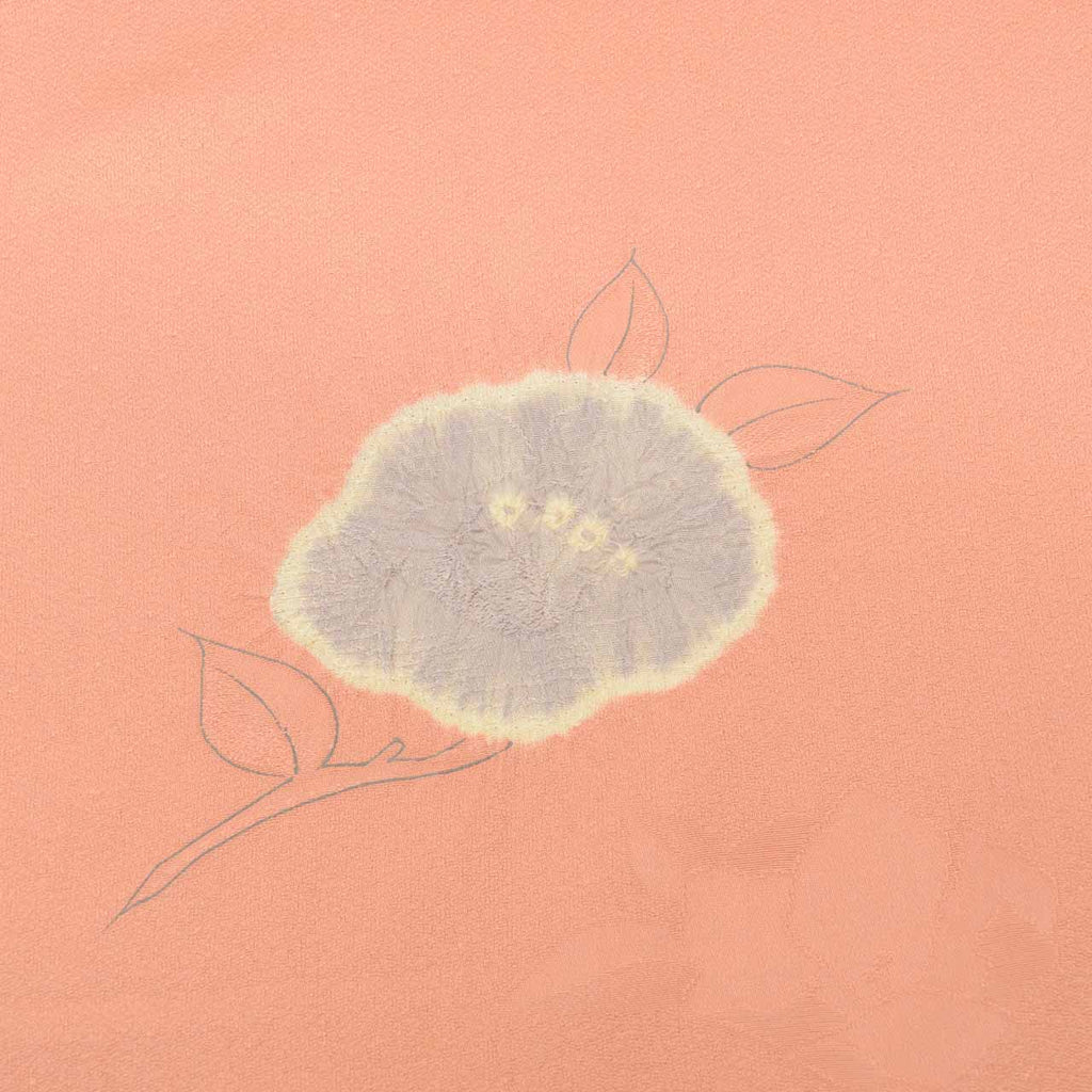 Vintage Japanese Kimono Accessories | Coat Bolt | Pink Silk | Camellia Shibori | Tango Chirimen | Ladies | Unused | Sustainable | kkb4319b