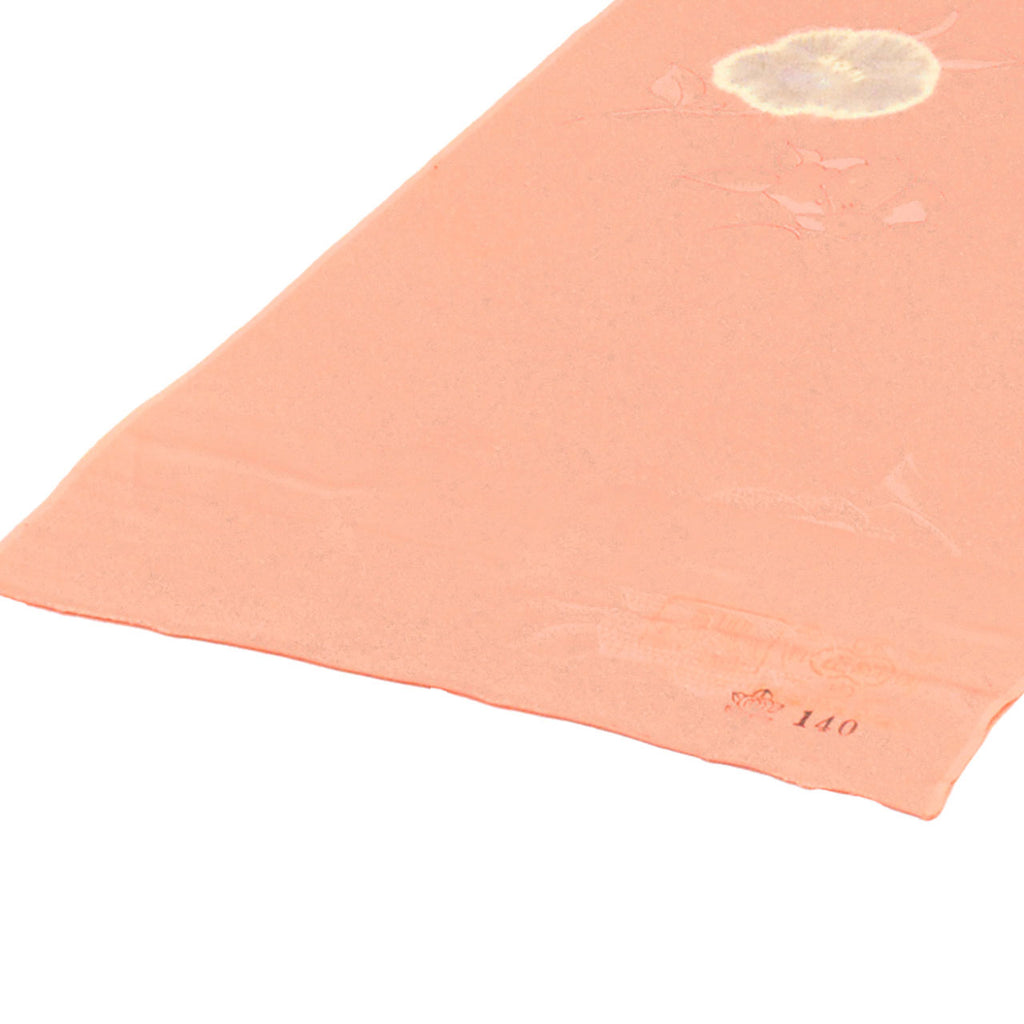 Vintage Japanese Kimono Accessories | Coat Bolt | Pink Silk | Camellia Shibori | Tango Chirimen | Ladies | Unused | Sustainable | kkb4319b